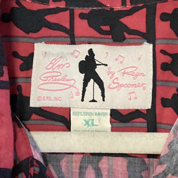 Reyn Spooner Elvis Presley Collection Men's Hawaiian Button-Down Shirt in XL - Picture 5 of 9
